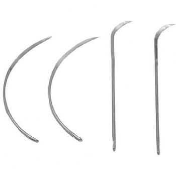 Suture needle, 1/2 circle, straight